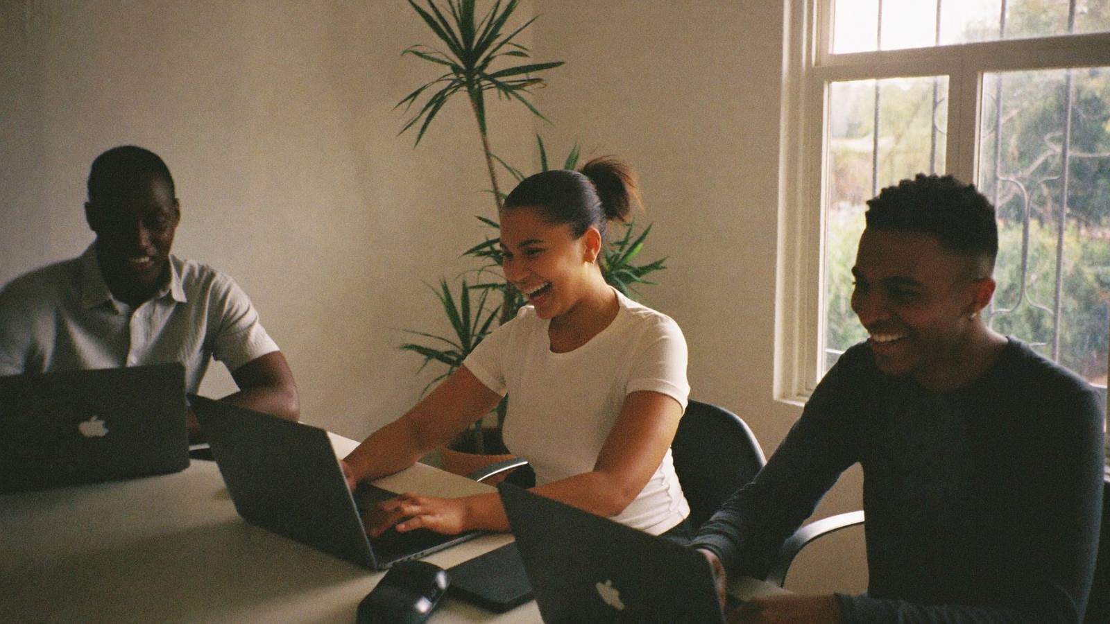 Young professionals collaborating at the Omariman office
